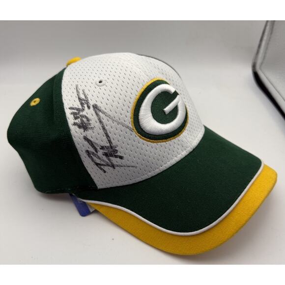 SB XXXI Champ Ron Cox Signed NWT On Field Reebok Hat - Picture 2 of 4